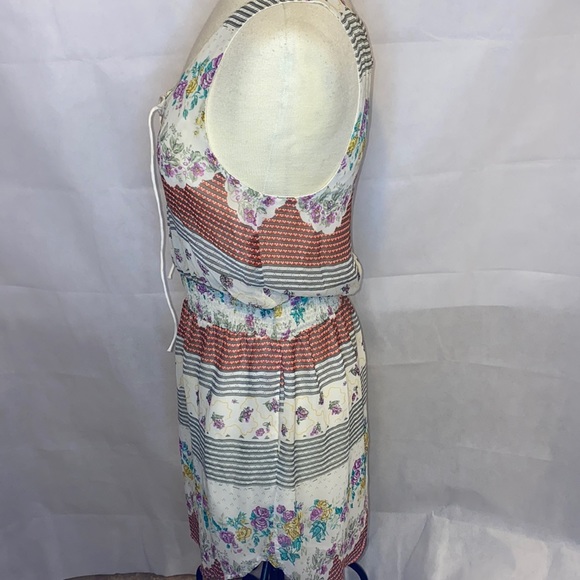 Free People floral and striped dress sz XS - Picture 3 of 6